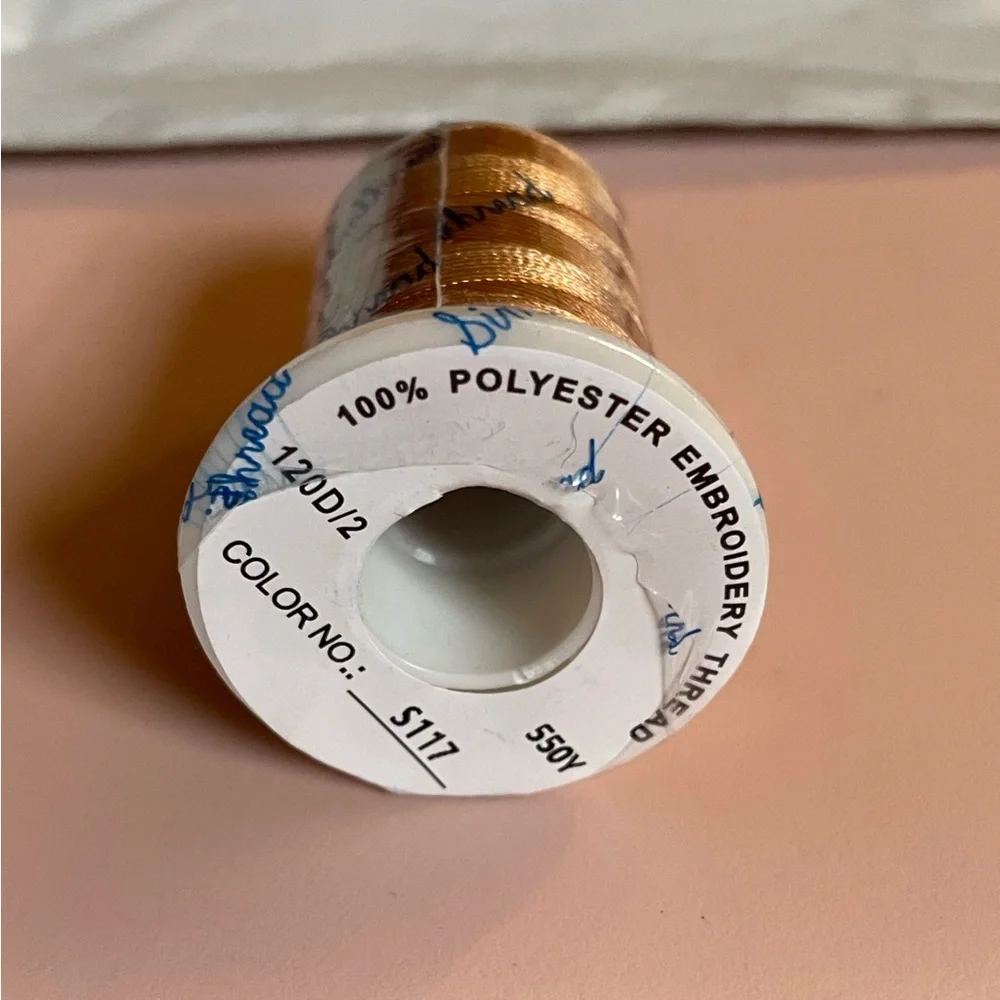 Simthread S117 Gold Damask Variegated Embroidery Thread 550Y  100% Polyester